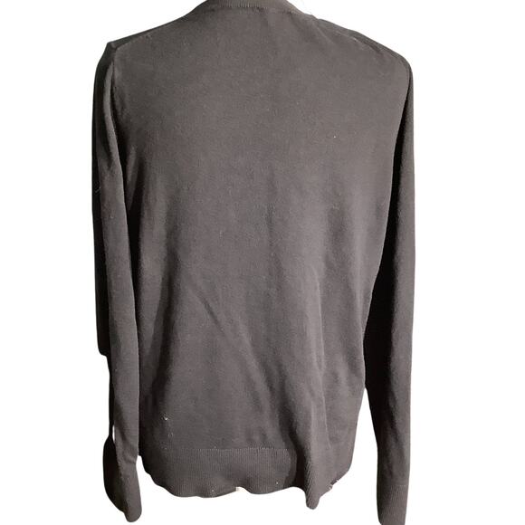 Talbots “Cheers” Graphic Sweater Women’s Medium — Cashmere , Soft Knit, Festive - Picture 2 of 6